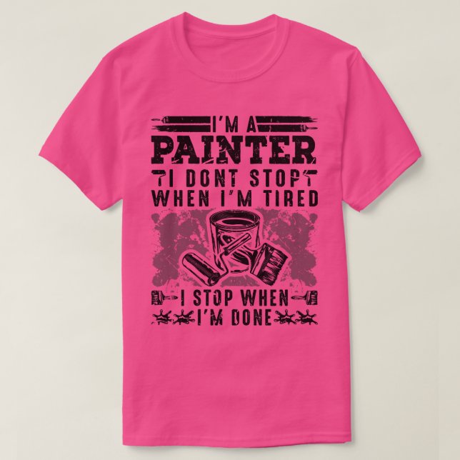 Vita målare t shirt (Design framsida)