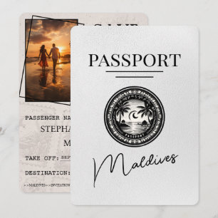Vita Maldivernas pass Spara datum Datumet