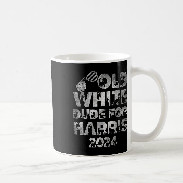 Vita mannen till Harris Kamala Harris 2024 Preside Kaffemugg (Höger)