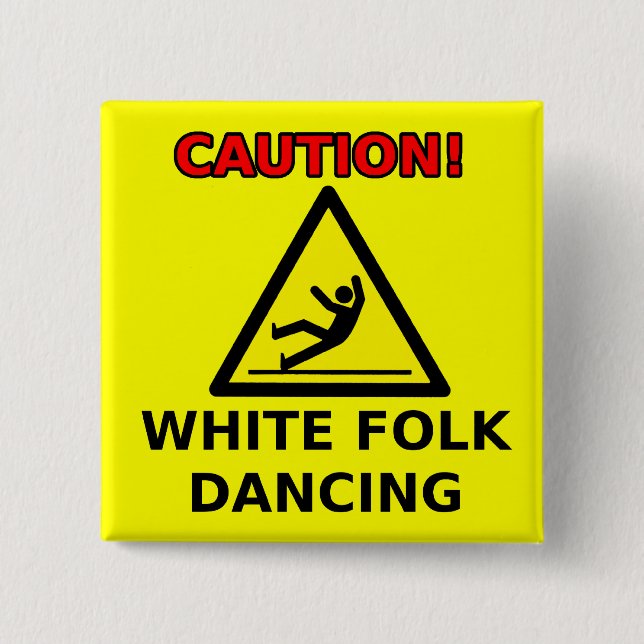 Vita människor som dansar Rollig knapp humor (Framsida)