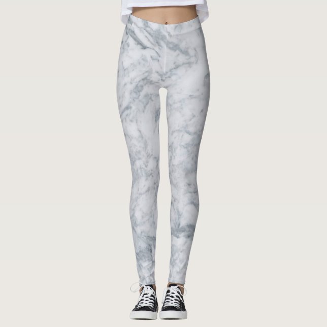 Vita marble Leggings (Framsida)