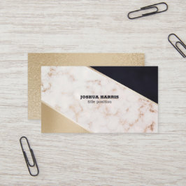 Vita Marble och Glitter Visitkort