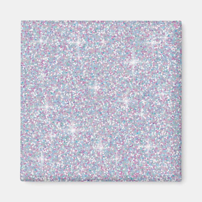 Vita mardescent glitter magnet (Framsidan)
