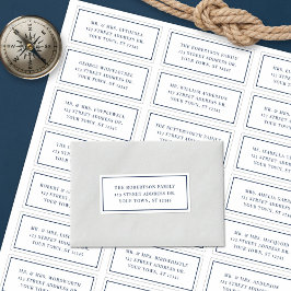 Vita marinens Adressetiketter i Guest Bröllop Klistermärken