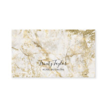 Vita marmor och guld löv - modern