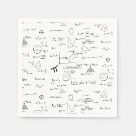 Vita matematiska ekvationer Graphics Forms Mönster Pappersservett