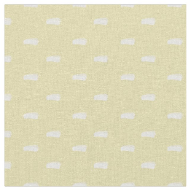 Vita minimalistiska streck på pastellgul tyg (Närbild)