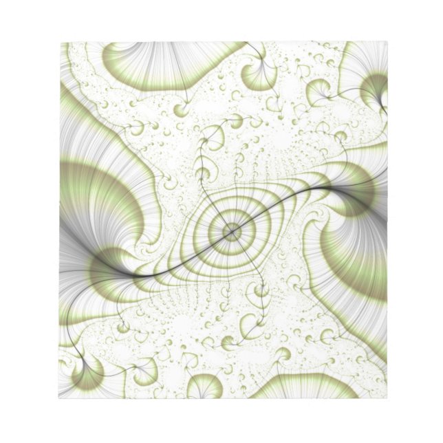 Vita minimalistiska utsmyckade presentgåvor tillbe anteckningsblock (Framsida)