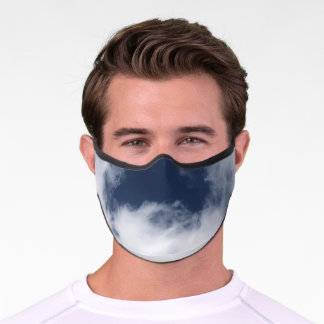 Vita moln Ansikte masker