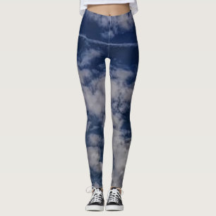 Vita moln från Blå himmel Leggings