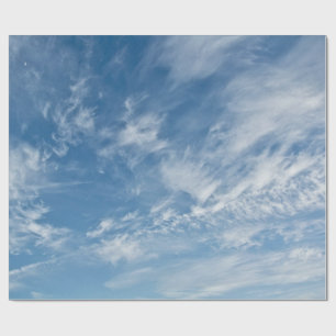 Vita moln från blå himmel presentpapper