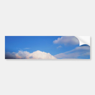 Vita moln och Blå himmel Bildekal
