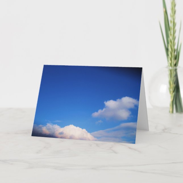 Vita moln och Blå himmel Kort (Framsida)