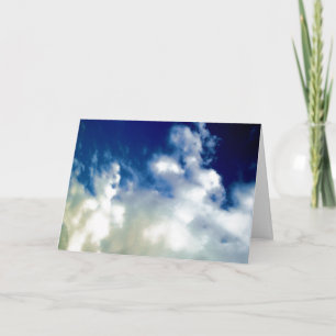 Vita moln och Blå himmel Kort