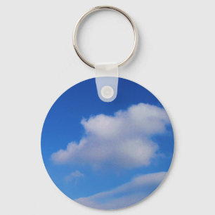 Vita moln och Blå himmel Nyckelring