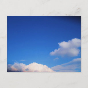 Vita moln och Blå himmel Vykort