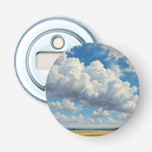 Vita moln och Clear Blå himmel Flasköppnare