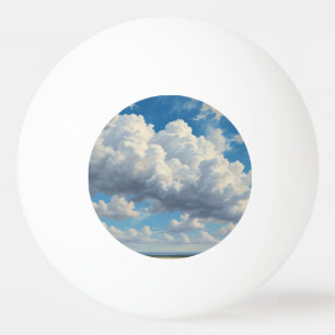 Vita moln och Clear Blå himmel Pingisboll