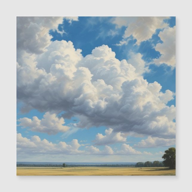 Vita moln och klar blå himmel (Framsida)