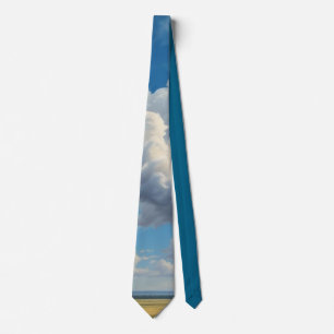 Vita moln och klar blå himmel slips