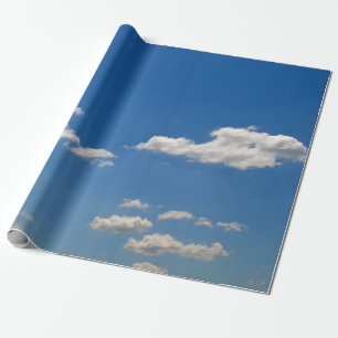 Vita moln på Blå himmel Presentpapper