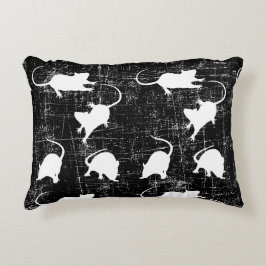 vita möss prydnadskudde