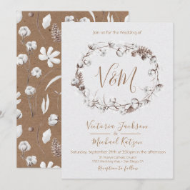 Vita Nature Wandebröllop-inbjudningar Inbjudningar