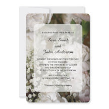 Vita nejlikor och babyns andedräkt Bröllop