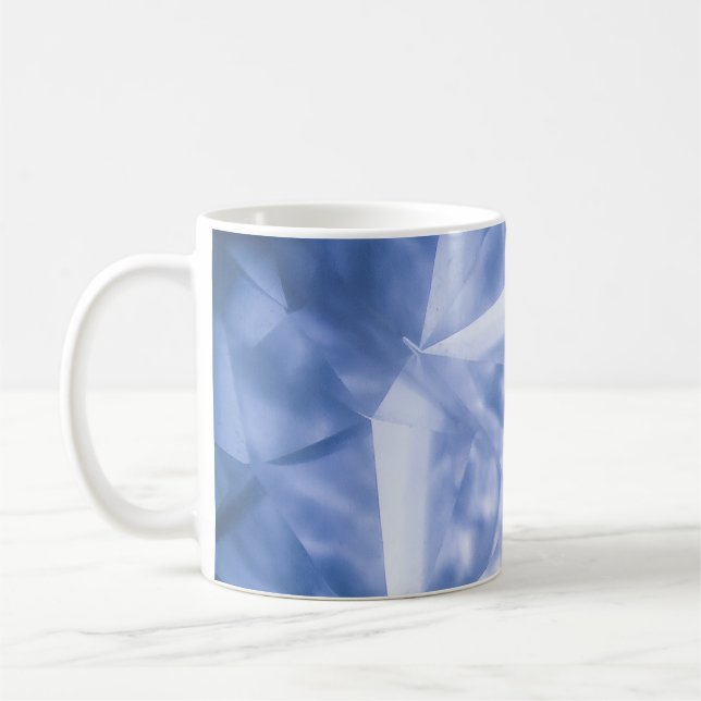 Vita och blå kostym jacka kaffemugg (Vänster)