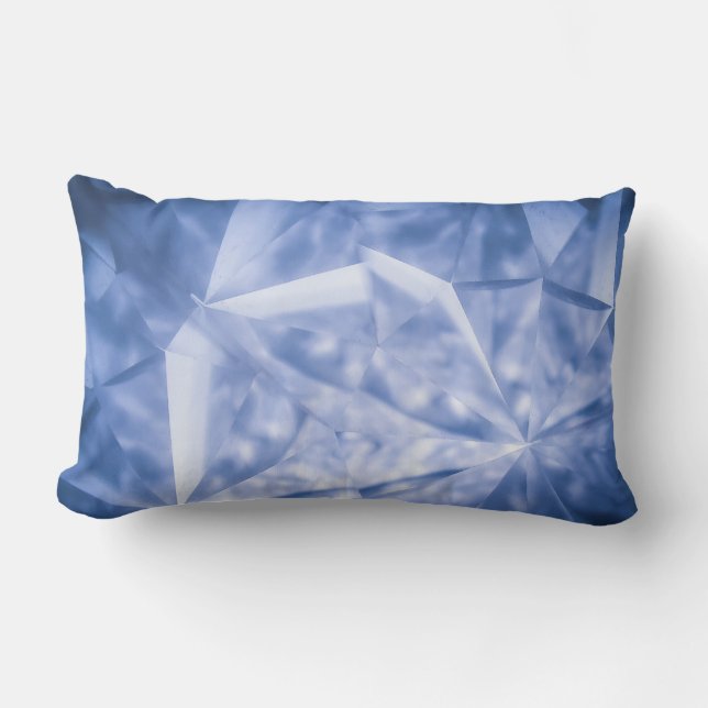 Vita och blå kostym jacka lumbarkudde (Framsida)