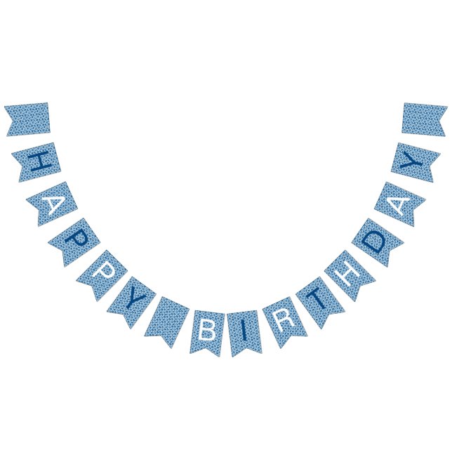 Vita och blå Mönster-svanskassan Flagga (Alla)