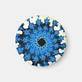 Vita och blå Öga Magnet