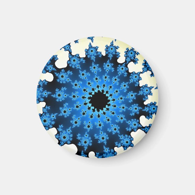 Vita och blå Öga Magnet (Framsidan)