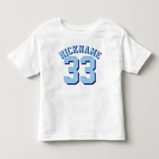 Vita och blå Småbarn | Sports Jersey Design T-shirt