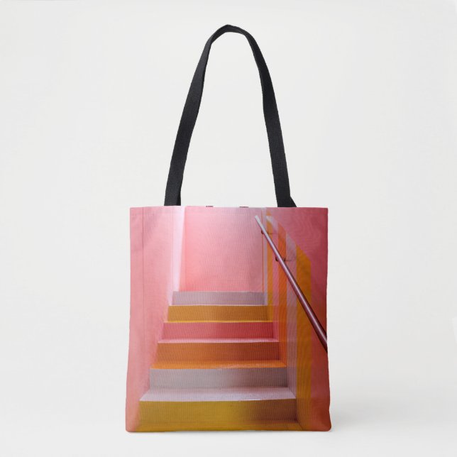 VITA OCH BROWN WOODEN STAIRCASE TYGKASSE (Framsida)
