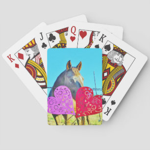 Vita och bruna Valentine Hearts Casinokort