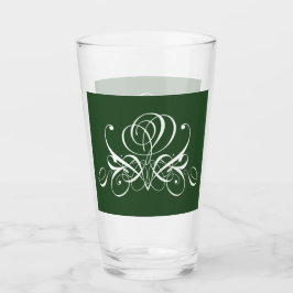 Vita och Grönt, blommande Ro Glaskopp