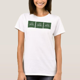 Vita och Grönt, blommande Ro T Shirt