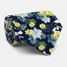 Vita och Gula blommor Blommönster