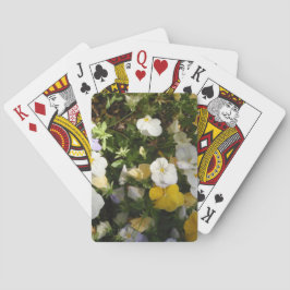 Vita och gula penséer casinokort
