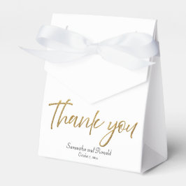 Vita och Guld Glitter Bröllop Presentaskar