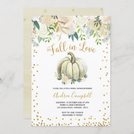 Vita och Guld i Kärlek Möhippa Inbjudan