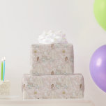 Vita och Guld Möhippa Bröllop Presentpapper<br><div class="desc">Vacker papper för bröllop-gåva ge. En vit och elfenbensal möhippa mönster med accenter från guld</div>