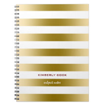 Vita och Guld Rand Mönster