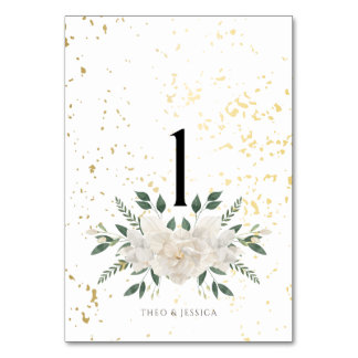 Vita och Guld Vi gör Bordsnummer