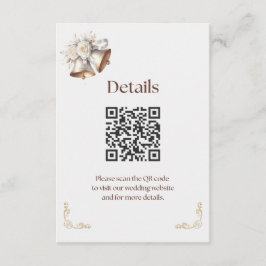 Vita och Guldklockor Detaljer Inclosure Tilläggskort