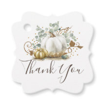 Vita och gyllene pumpafall tack