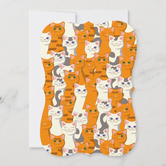 Vita och ingerkatter mönster grönt ögon blue ögon (Framsida)