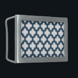 Vita och marinblå trellis, Lattice, Quatrefoil<br><div class="desc">Elegant,  snyggt och sofistikerad marockansk trellis mönster i vitt,  marinblått och grått färg. Modern gåva och trendig,  perfekt för det latetiska älskare i ditt liv.</div>