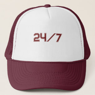 Vita och maronhatt Caps Baseball Trucker Keps